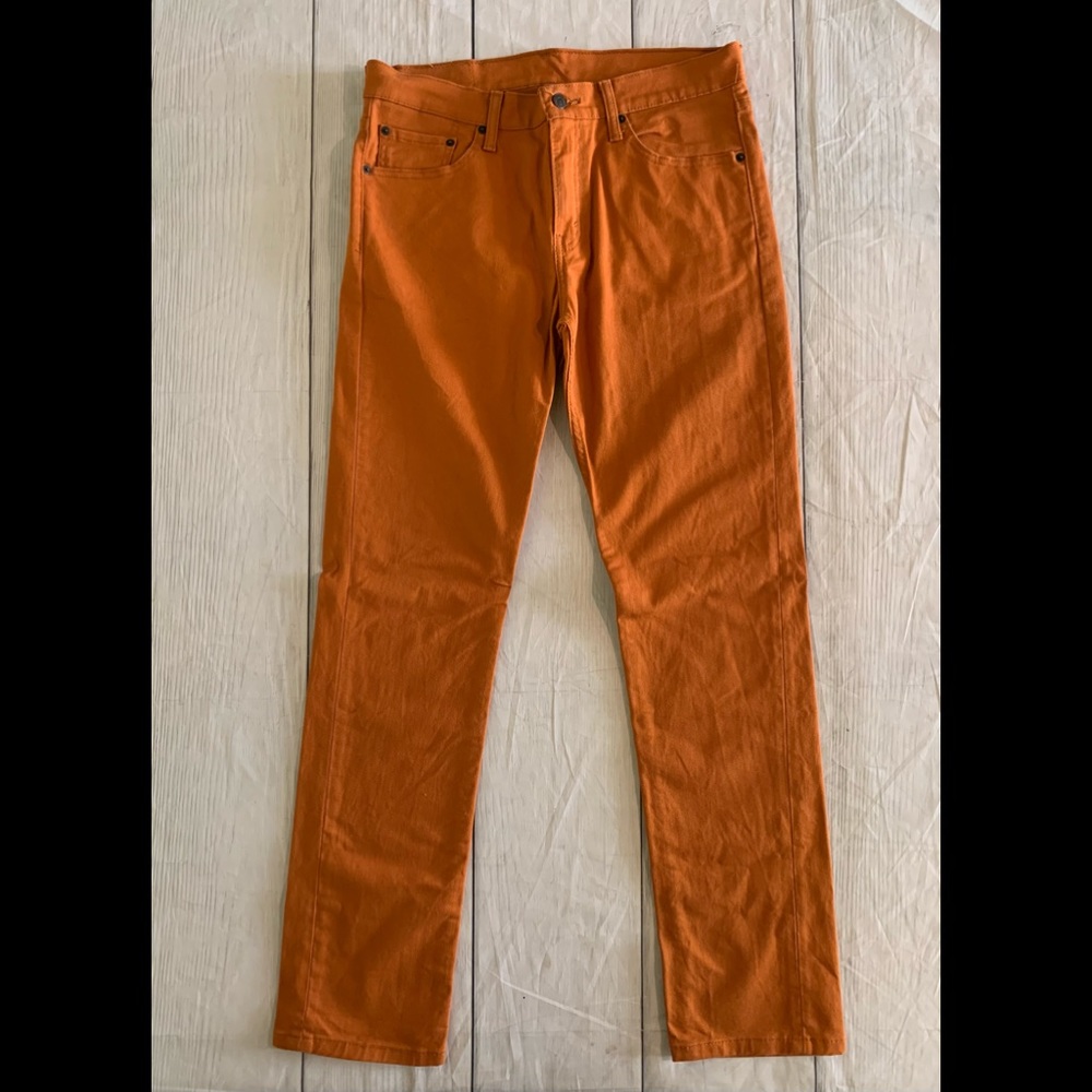 Levi’s Men’s Size 33x32 Rust Color 511 Jeans - Picture 1 of 10